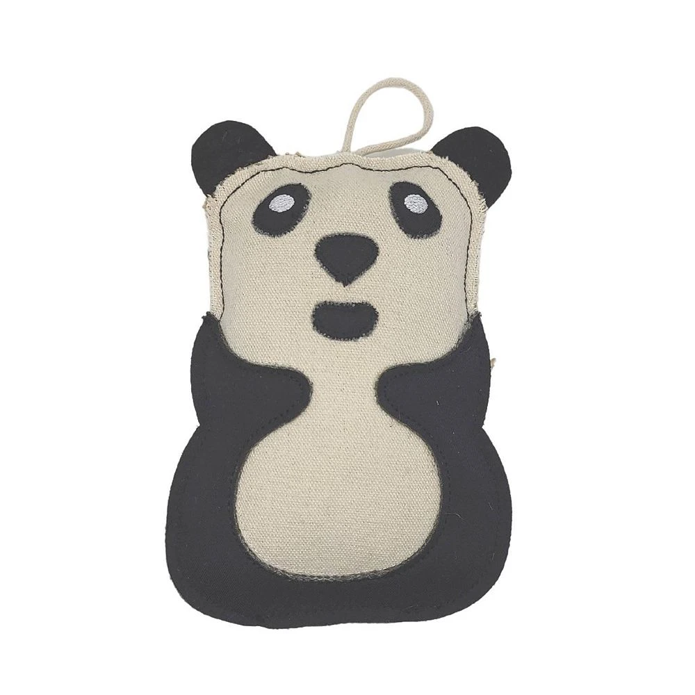 JoJo Modern Pets Eco-friendly Canvas And Jute Panda Dog Toy 3 JoJo Modern Pets Eco-friendly Canvas And Jute Panda Dog Toy