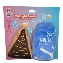 JoJo Modern Pets Midnight Snack Crinkle And Squeaky Plush Dog Toy Combo