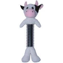 JoJo Modern Pets Skinny Heffer Corduroy Squeaking Dog Toy
