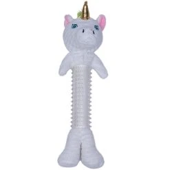 JoJo Modern Pets Skinny Slim Unicorn Corduroy Squeaking Dog Toy