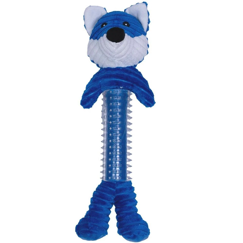 JoJo Modern Pets Skinny Blue Fox Corduroy Squeaking Dog Toy 3 JoJo Modern Pets Skinny Blue Fox Corduroy Squeaking Dog Toy