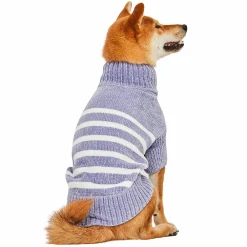 Blueberry Pet Cozy & Soft Chenille Classy Striped Dog Sweater -PetPals Group shop 6119168 ALT