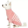 Blueberry Pet Cozy & Soft Chenille Classy Striped Dog Sweater -PetPals Group shop 6119168 Dusty Rose