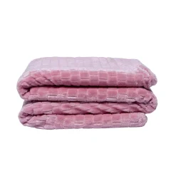 JoJo Modern Pets Family Textured Luxury Sherpa Pet Blankets (50" X 60") - Baby Pink