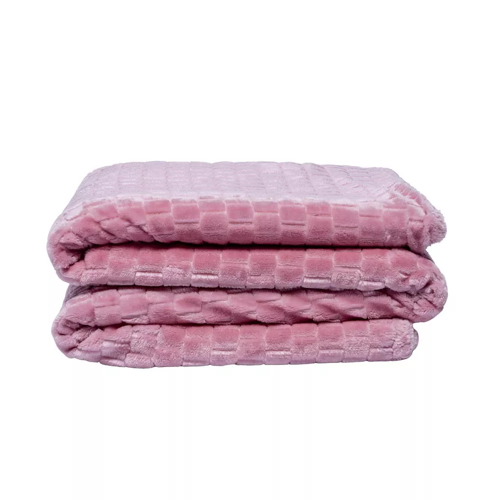 JoJo Modern Pets Family Textured Luxury Sherpa Pet Blankets (50" X 60") - Baby Pink 3 JoJo Modern Pets Family Textured Luxury Sherpa Pet Blankets (50" X 60") - Baby Pink