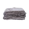 JoJo Modern Pets Family Textured Luxury Sherpa Pet Blankets (50" X 60") - Silver Gray