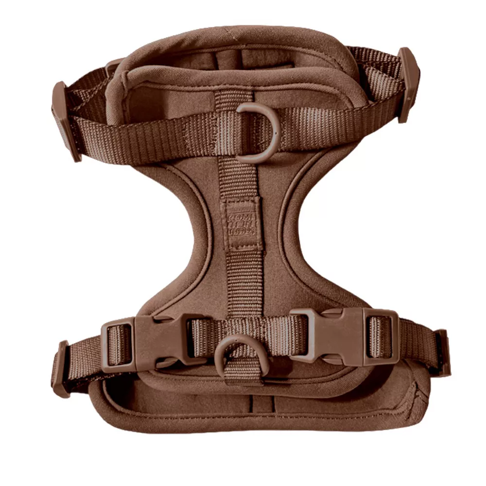 Come Here Buddy Everyday Brown Dog Harness 3 Come Here Buddy Everyday Brown Dog Harness