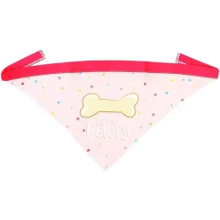 Blue Panda Pink Dog Birthday Bandana, Let's Pawty -PetPals Group shop 6147025 ALT2