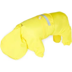 Okuna Outpost Dog Raincoat Jacket, Pet Rain Slicker With Hood, Medium (18.2 X 16.9 In, Yellow) -PetPals Group shop 6147036 ALT2