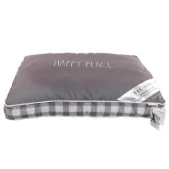 Rae Dunn "Happy Place" Orthopedic Pet Pillow Bed -PetPals Group shop 6176349 ALT3