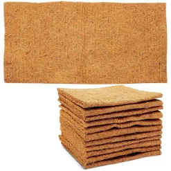 COTTAGE CREEK FARMS Farmlyn Creek Coco Fiber Substrate Mats For Small Pets, Natural Coir (10 X 20 In, 12 Pack)