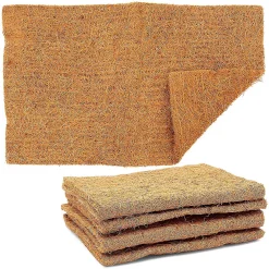 COTTAGE CREEK FARMS Farmlyn Creek Coco Fiber Substrate Mats For Small Pets, Natural Coir (4 Pack)