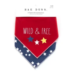 Rae Dunn Wild & Free Stars Pet Bandanna