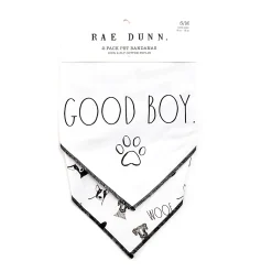 Rae Dunn Good Boy Woof & Wilma Pet Bandanna 2-Pack