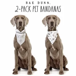 Rae Dunn Good Boy Woof & Wilma Pet Bandanna 2-Pack -PetPals Group shop 6217275 ALT2
