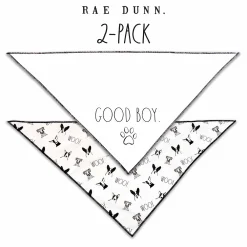 Rae Dunn Good Boy Woof & Wilma Pet Bandanna 2-Pack -PetPals Group shop 6217275 ALT3