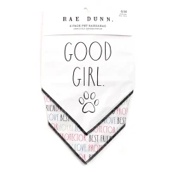Rae Dunn Good Girl Pet Bandanna 2-Pack