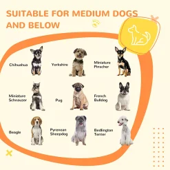 PawHut Modern Medium Dog Crate End Table With Soft Cushion, Wooden Dog Crate Bed Indoor Dog Kennel Furniture With Washable Cushion Cover -PetPals Group shop 6252437 ALT3