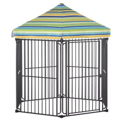 PawHut 60" X 52" Heavy-Duty Outdoor Pet Cage Kennel W/ Weather-Resistant Roof