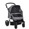 PawHut Pet Stroller Foldable Dog Cat Travel Carriage With Adjustable Handlebar PVC Wheel Brake Storage Bag Mesh Window Safety Leash Aluminum Grey 1 PawHut Pet Stroller Foldable Dog Cat Travel Carriage With Adjustable Handlebar PVC Wheel Brake Storage Bag Mesh Window Safety Leash Aluminum Grey -PetPals Group shop 6288982