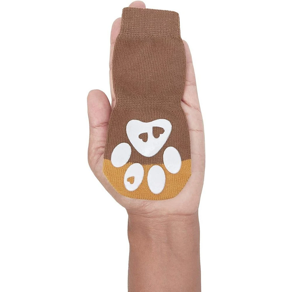Zodaca Anti-Slip Dog Socks For Medium Dogs, Paw Protection (4 Pairs) 5 Zodaca Anti-Slip Dog Socks For Medium Dogs, Paw Protection (4 Pairs) - Image 3